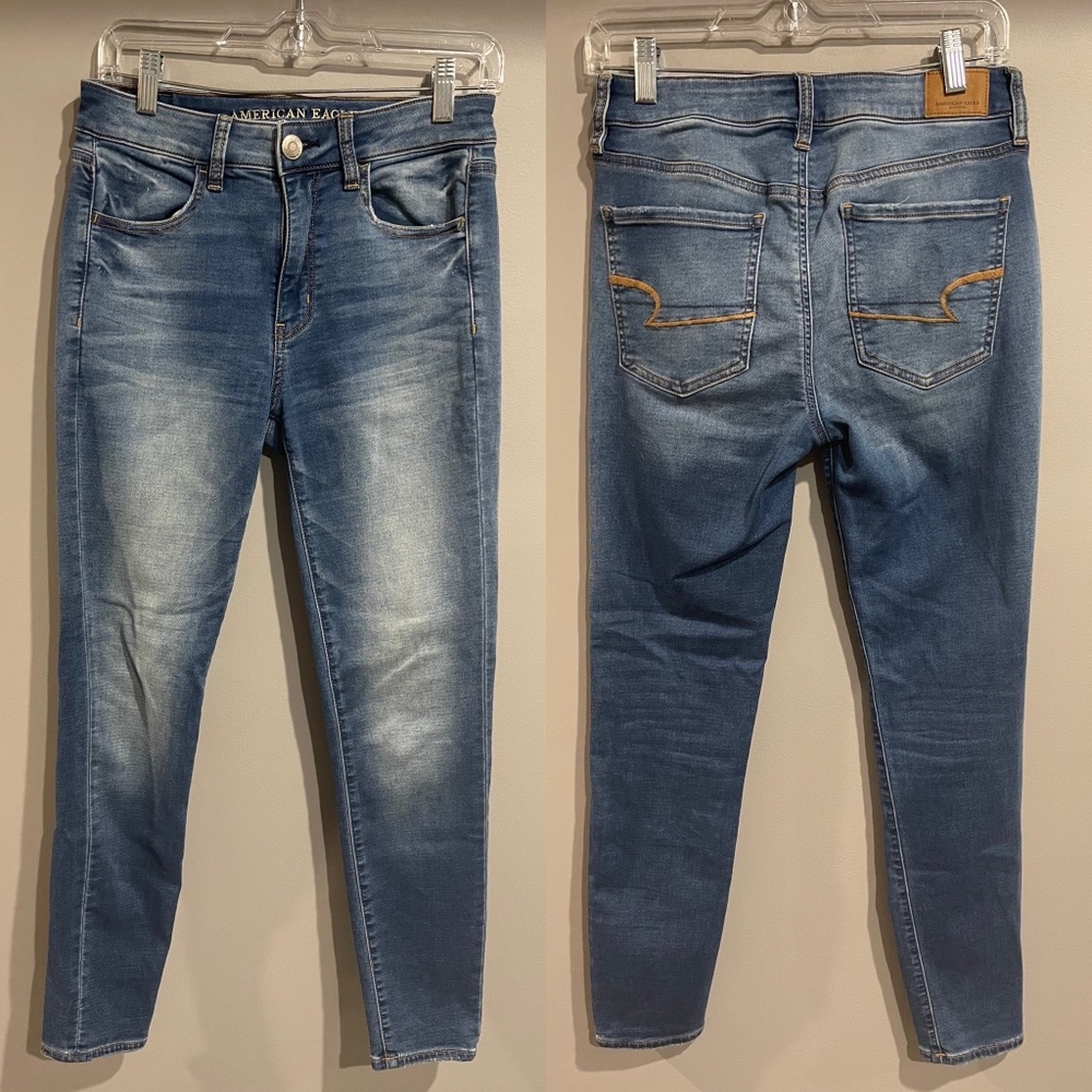 American Eagle Super Stretch Cropped High Rise Jeggings